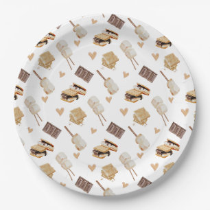 S'more liefde toevoegen aan ons familie Baby showe Papieren Bordje