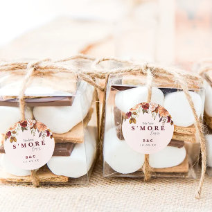 S'more liefde Val Trouwgunst Ronde Sticker