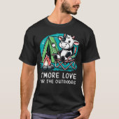 S'more Liefde voor het buitenleven Funny Koe Campi T-shirt (Voorkant)