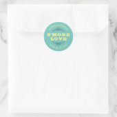 S'more Liefdesstickers, Smore Favor Stickers (Tas)