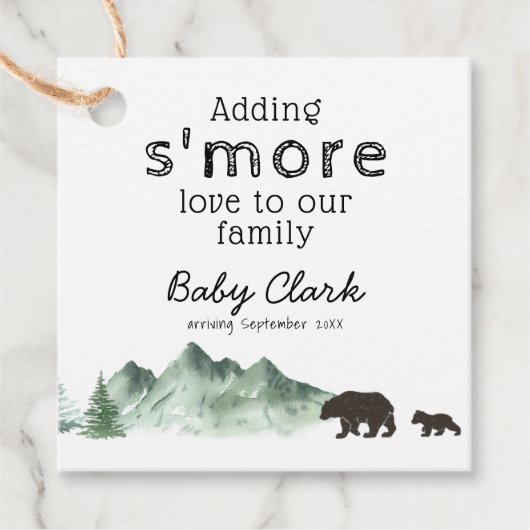 S'more Love Baby shower Beer Label toevoegen (Voorkant)