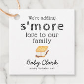 S'more Love Baby shower-Label toevoegen Bedankjes Labels (Voorkant)