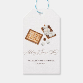 S'more Love Genderneutraal Baby shower toevoegen Cadeaulabel