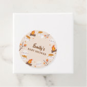 S'more Love Herfst Rustic Camping Baby shower Bedankjes Labels (In situ)