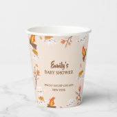 S'more Love Herfst Rustic Camping Baby shower Papieren Bekers (Achterkant)