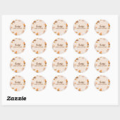 S'more Love Herfst Rustic Camping Baby shower Ronde Sticker (Vel)