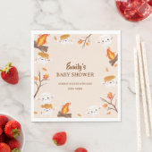 S'more Love Herfst Rustic Camping Baby shower Servet (Insitu)