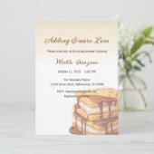 S'more Love Invitation, Baby shower toevoegen Kaart (Staand voorkant)