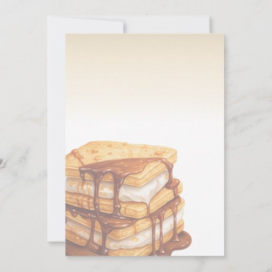 S'more Love Invitation, Baby shower toevoegen Kaart (Achterkant)