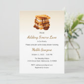 S'more Love Invitation, Baby shower toevoegen Kaart (Staand voorkant)
