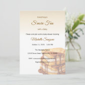 S'more Love Invitation, Baby shower toevoegen Kaart (Staand voorkant)