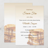 S'more Love Invitation, Baby shower toevoegen Kaart (Voorkant / Achterkant)