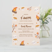 S'more Love Rustic Camping Baby shower toevoegen Kaart (Staand voorkant)