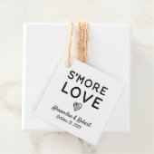 S'more Love | Rustic Kraft Wedding Favor Labels (In situ)