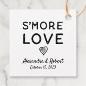 S'more Love | Rustic Kraft Wedding Favor Labels (Achterkant)