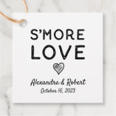 S'more Love | Rustic Kraft Wedding Favor Labels (Voorkant)