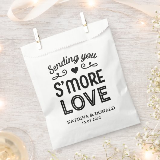 S'more Love Wedding Bedankzakje (Geknipt)
