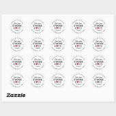 S'more Love Wedding Ronde Sticker (Vel)