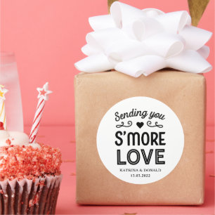 S'more Love Wedding Ronde Sticker