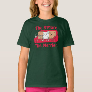 S'More Merrier Schattigee Kinder Cartoon Kerst T-shirt