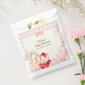 Smore Milk & Cookie Gingham Winter Baby shower Bedankzakje (Gezegeld)