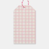 Smore Milk & Cookie Gingham Winter Baby shower Cadeaulabel (Achterkant)