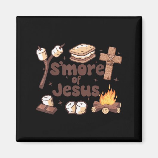 Smore Of Jesus Christian Camper Camng Lover  Magneet (Voorkant)