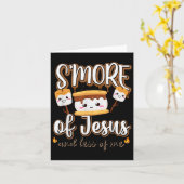 Smore Of Jesus Less Of Me Christelijke camper camp Kaart (Gele Bloem)
