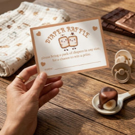 S'more om van te houden Baby Shower Luier Raffle Informatiekaartje