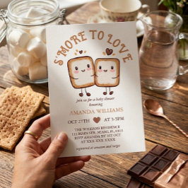 S'more om van te houden Kawaii Kampeer Baby Shower Kaart