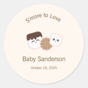 S'more om van te houden Label Baby Shower