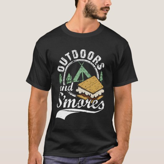 Smore Outdoors S'Mores kampvuur T-shirt (Voorkant)