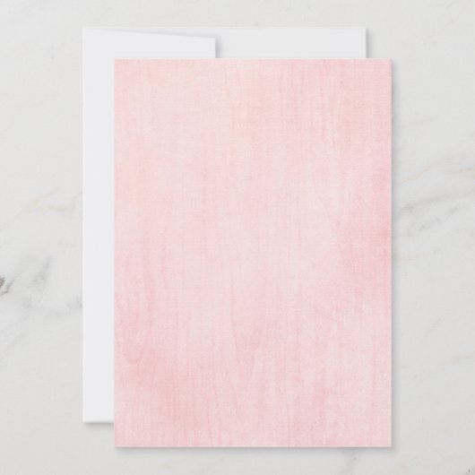 S'more Pink Girl Bonfire Baby shower Kaart (Achterkant)