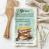 S'more Recept gepersonaliseerd Theedoek