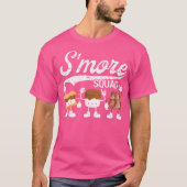Smore Squad Camping Campfire Chocolade Marshmallow T-shirt (Voorkant)