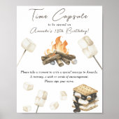 S'more Tijdscapsule 1e verjaardagsfeestje Poster (Voorkant)