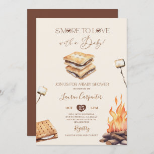 Smore to Love Baby shower Kaart