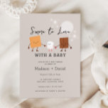 S'more to Love Campfire Baby shower Kaart<br><div class="desc">S'more to Love Campfire Baby shower Invitation</div>