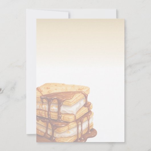 S'more to Love Invitation, Baby shower Kaart (Achterkant)