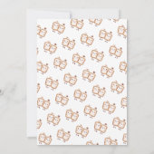 S'more to Love Kawaii Campfire Baby shower Kaart (Achterkant)