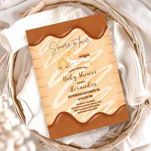 S'more to Love Kawaii Genderneutraal Baby shower Kaart