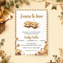 S'more to Love Uitnodiging voor Baby Shower in de