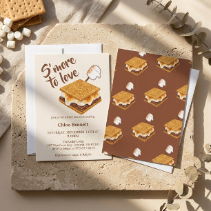 S'more To Love Winter Camping Baby Shower Kaart