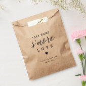 S'more Trouwgunsttas 'Take Home'meer Liefde' Bedankzakje (Gezegeld)
