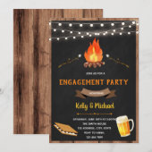 S'more verlovingsfeest uitnodiging (Voorkant / Achterkant)