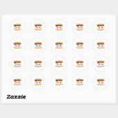 Smores (12) ronde sticker (Vel)
