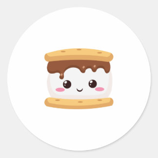 Smores (12) ronde sticker