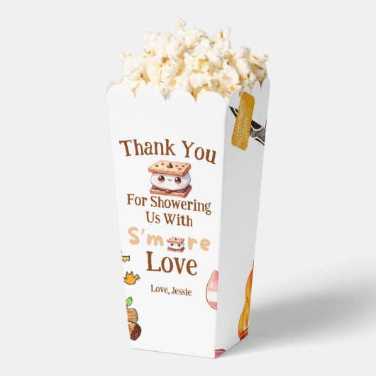 Smores Baby shower Dank u gunst tas Smore Bedankdoosjes (Popped)