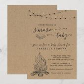 S'mores Baby shower Uitnodiging (Voorkant / Achterkant)