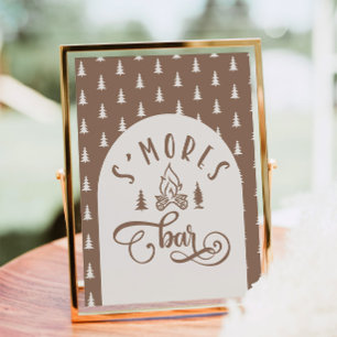 S'mores Bar Camping Een gelukkige Camper verjaarda Poster